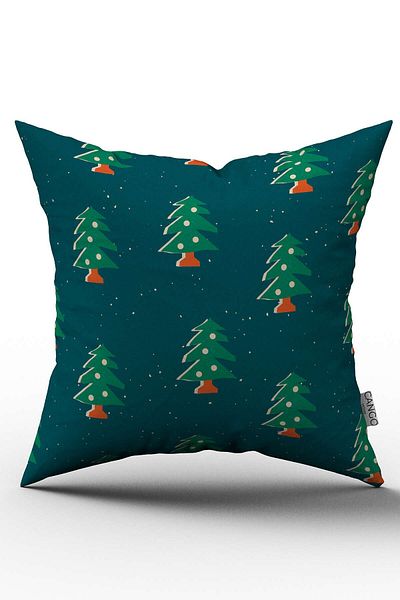 Cango Home Green Christmas Themed Throw Pillow Pillow Case - Cgh205