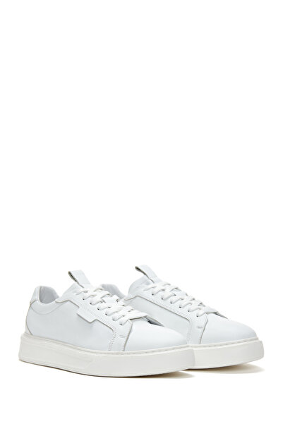 Derimod White Leather Sneaker - Men's, Lace-up, 24sfd610618