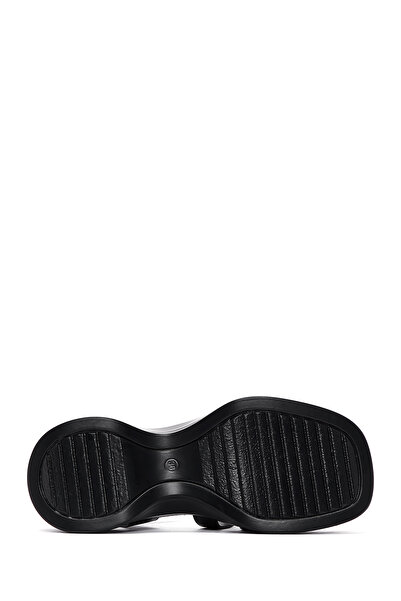 Derimod Black Thick Sole Comfort Women's Sandals - Ankle Strap, 24sfe472718