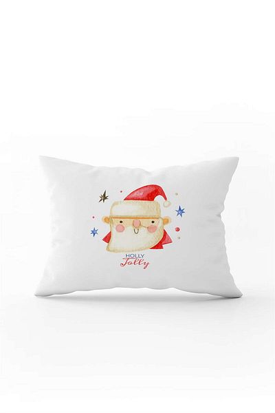 Cango Home Red Blue Christmas Themed Digital Printed Throw Pillow Cover Cgh898-3550 Double Sided Printed
