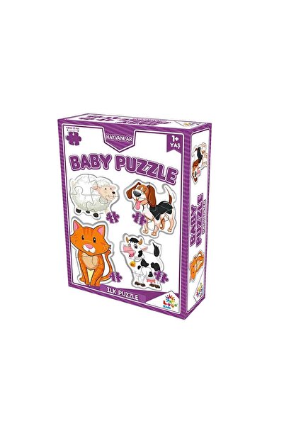 LAÇO KİDS مجموعة ألغاز حيوانات للأطفال مكونة من 4 قطع من Laço - للطفل LC7224