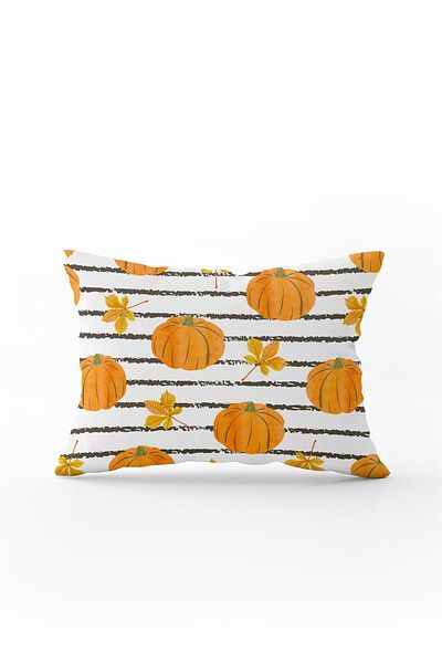 Cango Home Orange Halloween Pumpkin Patterned Digital Printed Throw Pillow Cover Cgh761-3550 Double Sided Printed