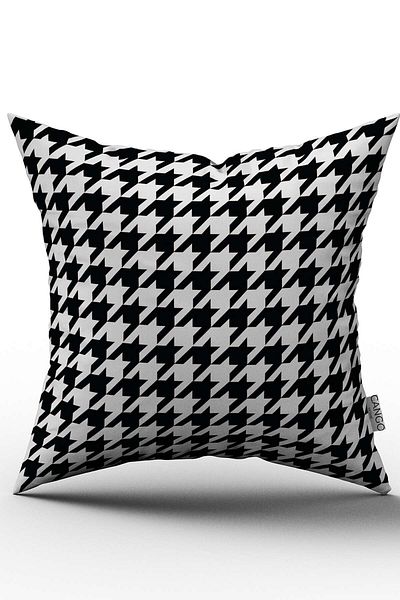 Cango Home Carcasă decorativă din picior de gală alb-negru - Cgh285