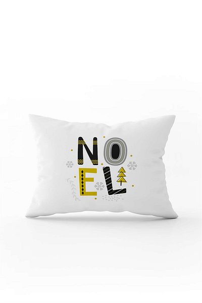 Cango Home Yellow Black Christmas Themed Digital Printed Throw Pillow Cover Cgh821-3550 Double Sided Printed