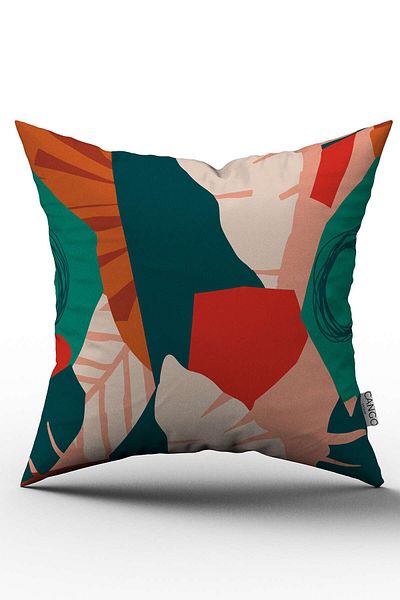 Cango Home Double Sided Green White Tropical Throw Pillow Pillow Case - Cgh179-ct