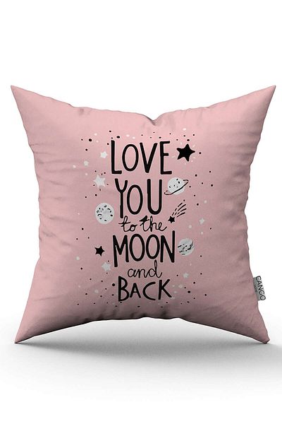 Cango Home Pink and White Modern Valentine's Day Themed Digital Printed Throw Pillow Cover Cgh954