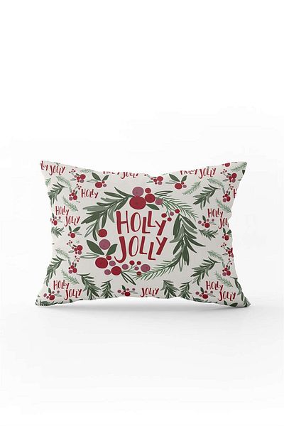 Cango Home Red Green Christmas Themed Digital Printed Throw Pillow Cover Cgh794-3550 Double Sided Printed