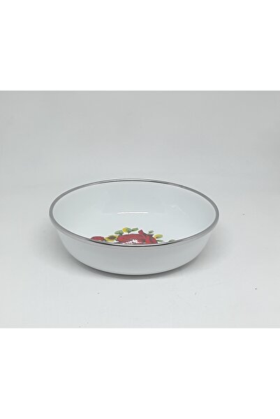 Avşar Enamel House 16 cm 3-Piece Enamel Plate Custom Plate