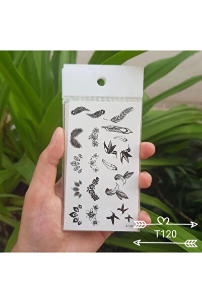 petit bijou Tüy,Kuşlar Geçici Dövme,tattoo,kol,bel,el,sırt,omuz,göğüs Dövmesi