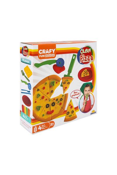 Sunman Crafy Crazy Pizza Play Dough Set 200 G. 10 Pieces S 01002012