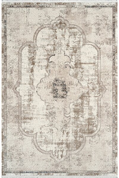 Pierre Cardin Beverly BF03B Krem Vizon Akrilik Yumuşak Dokulu Modern Halı Kar...