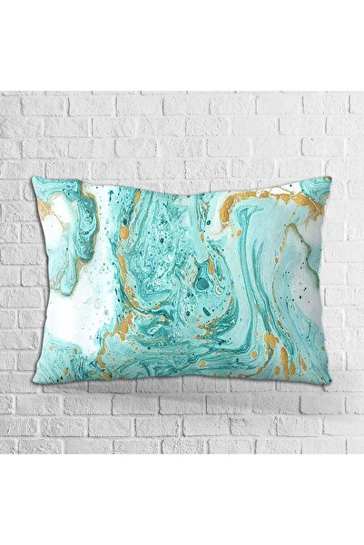 Cango Home Față de pernă cu două fețe, 35x50, albastru, alb, abstract, model ...