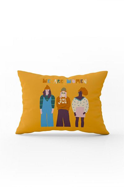 Cango Home Double Sided 35x50 Yellow Orange Modern Figured Throw Pillow Pillow Case - Cgh165-3550