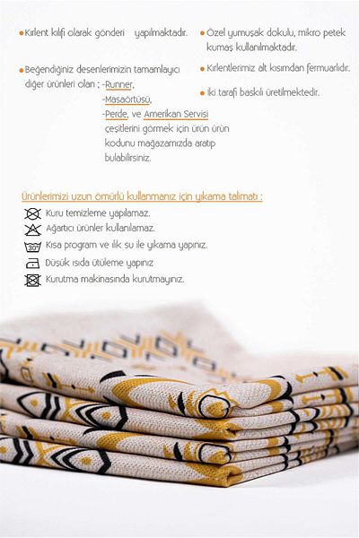 Cango Home Set de 4 huse de pernă cu model etnic Kilim negru crem - 4kmbs267