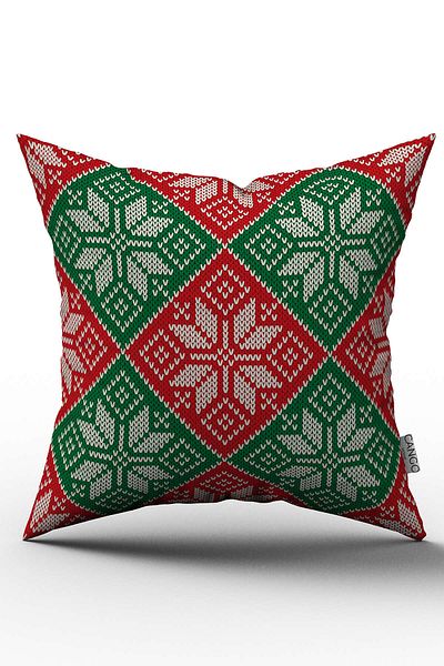 Cango Home Double Sided Red Christmas Themed Throw Pillow Pillow Case - Cgh227-ct