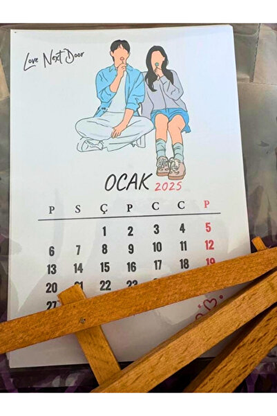 Bküp Tasarım K-drama Tasarımlı Şövale Masa Takvimi 2025 : Yeni Diziler