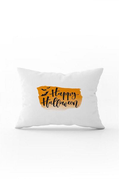 Cango Home Orange Halloween Pumpkin Patterned Digital Printed Throw Pillow Cover Cgh763-3550 Double Sided Printed
