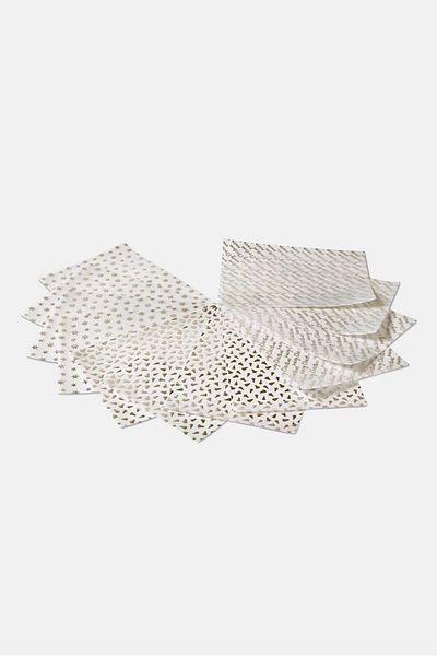 Tchibo Set Of Transparent Papers, White