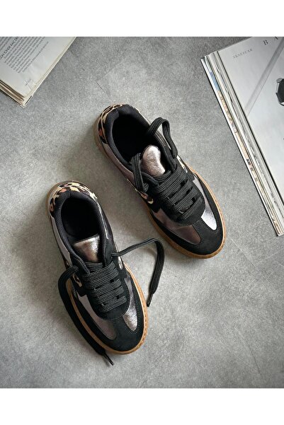 Zuum Pantofi Zenu Basic Casual pentru damă - Platinum & Leopard