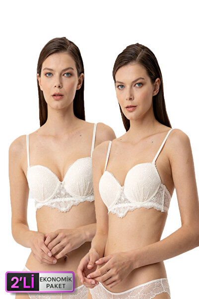 Pierre Cardin Pachet de 2 sutien push-up cu sârmă din dantelă 6809