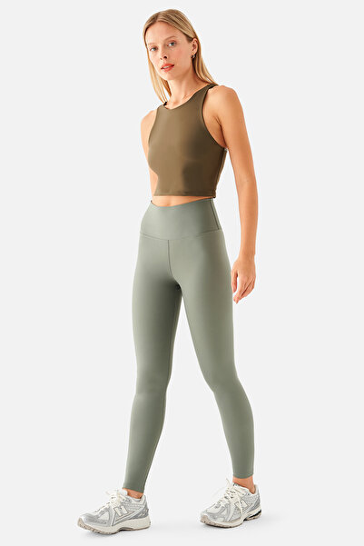 Superstacy Popi High Waist Moss Green Sports Leggings