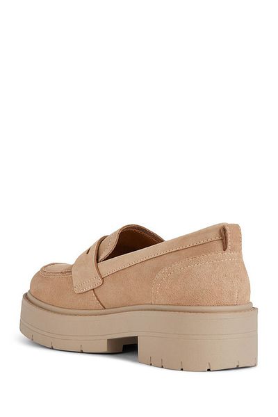 Geox Loafer pentru femei din piele de căprioară bej - Spherica Ec7 D36vdı00022c8191