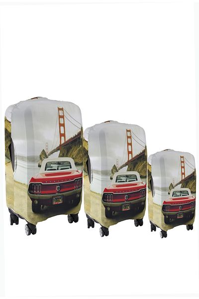 MY SARACİYE My Saraciye 103 Car Suitcase / Suitcase Large, Medium, Cabin Size Case Set - 103 Car