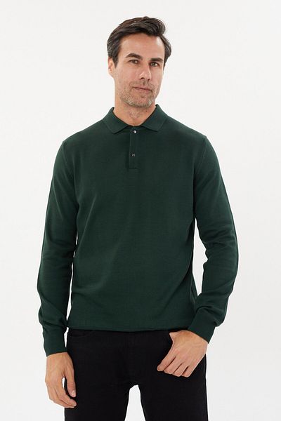 Tony Montana Πλεκτό Basic με γιακά Polo Plus Size-TB-3045