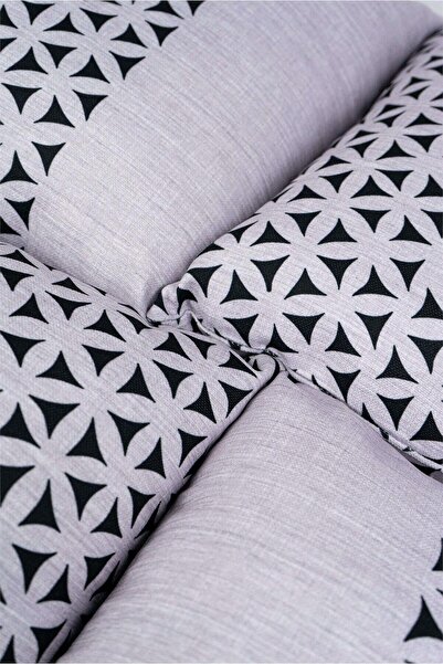 Cango Home Двосторонній сіро-чорний декоративний набір чохлів для подушок з геометричним візерунком, 4 шт., цифровий друк, 4kmbs252