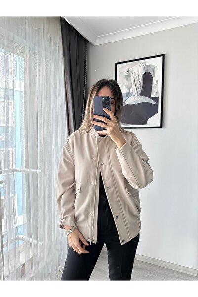 BAHAR YILMAZ BOUTİQUE Bomber Fermuarlı Ceket