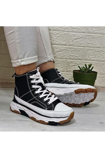 Kinetix Viole Pu Black Thick Sole Lightweight Comfortable Sports Boots
