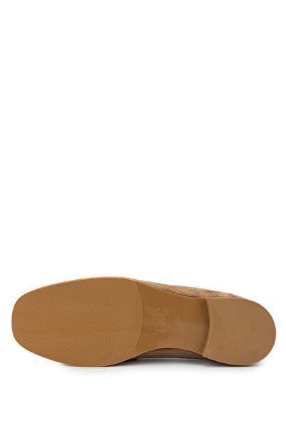 Tamer Tanca Дамски кожени обувки от велур с модел лоуфер