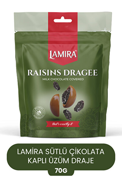 LAMİRA لاميرا دراجي عنب مغطى بشوكولاتة الحليب 70 جرام