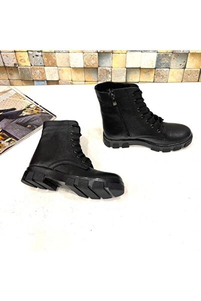 maxmoda Kaymaz Taban İç Astar Antibakteriyel  Hakiki Deri Ortopedi Unısex Siy...