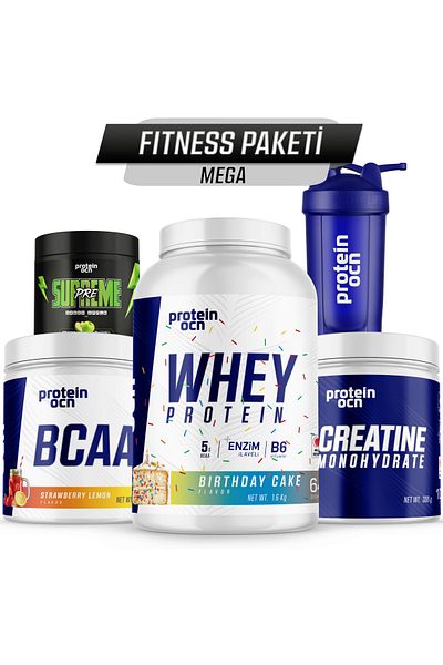 Proteinocean Mega Fitness Pack - Teddy Bear Lemon Strawberry Birthday Cake
