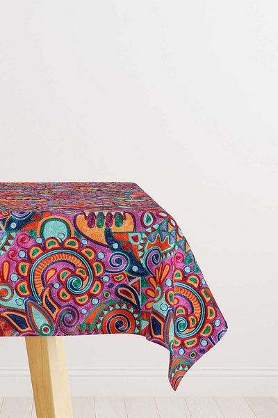 Cango Home Ethnic Vintage Red Desktop - Digital Printing, Cgh1398-Ms