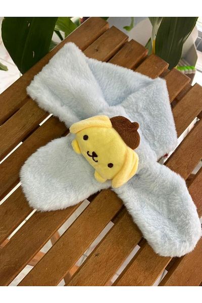 EyER Shoping Eșarfă de pluș pentru copii Sanrio Kuromi cu jucării