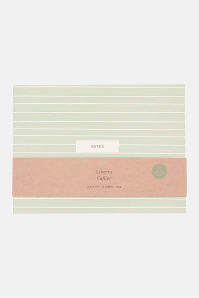 Muy Mucho Libreta Cashier Notebook, Light Green