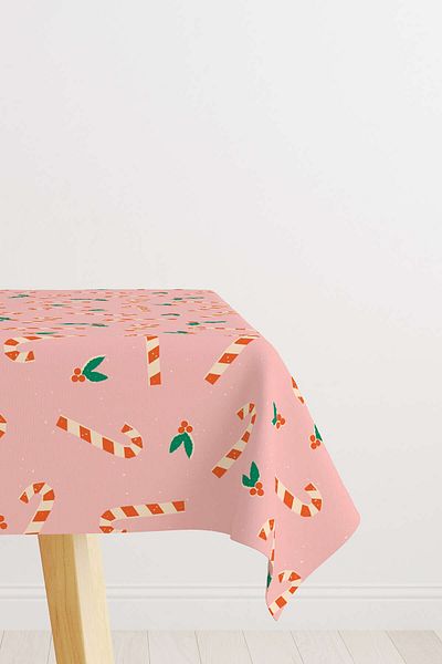 Cango Home Orange Christmas Themed Tablecloth Cgh208-ms