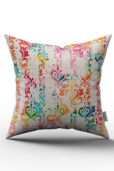 Cango Home Față de pernă cu model etnic multicolor pe două fețe - Cgh117-ct