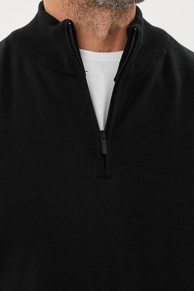 Tony Montana Πλεκτό με μισό φερμουάρ Plus Size-TB-3035