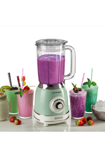 ARIETE Vintage Kahvaltı Seti Su Isıtıcı Kettle + Smoothie Cam Blender + Ekmek Kızartma Makinesi + Fi