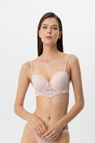 Pierre Cardin 2 Πακέτο Οικονομικό Σετ σουτιέν Push-Up 6809 Lace Underwire
