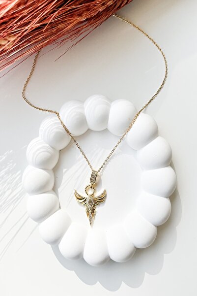 Pretty Phoenix Stone Steel Necklace
