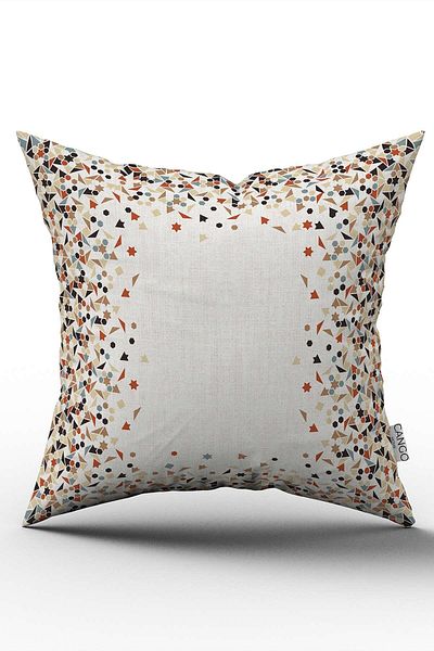 Cango Home Husă de pernă cu model decorativ cu tema Ramadan, maro crem, imprimată digitală CGH1294