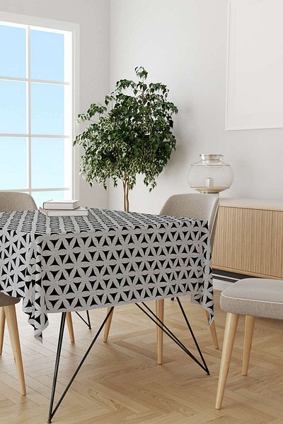 Cango Home Hanorac de birou cu imprimeu digital cu model geometric decorativ gri negru Cgh1056-ms