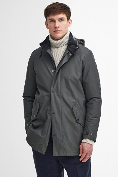 Barbour Chelsea Mac Waterproof Ceket Ch71 Charcoal
