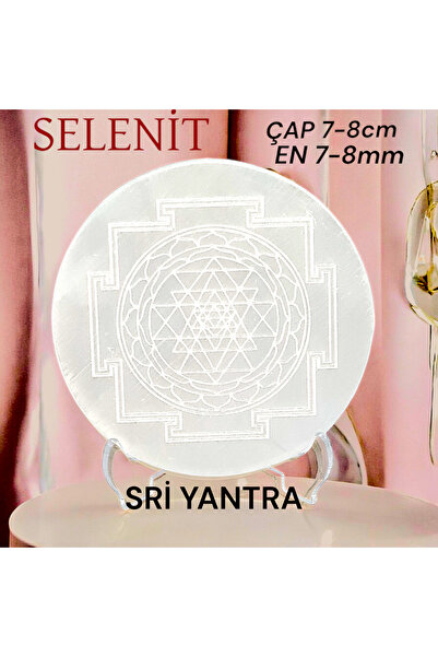 BOGİNYABYFEYZA 198-SELENİT TABAK SRİ YANTRA