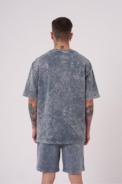 Machinist Ανδρικό μπλουζάκι Luxury Washed Basic Relaxed Ghost Spotted