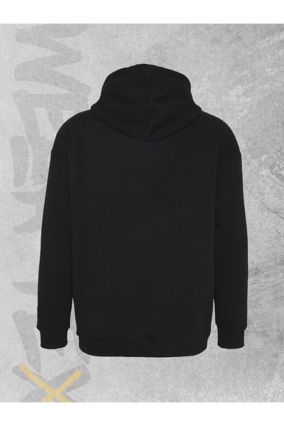 WEARTEX Unisex the Creation of Man Printed Hooded Sweatshirt